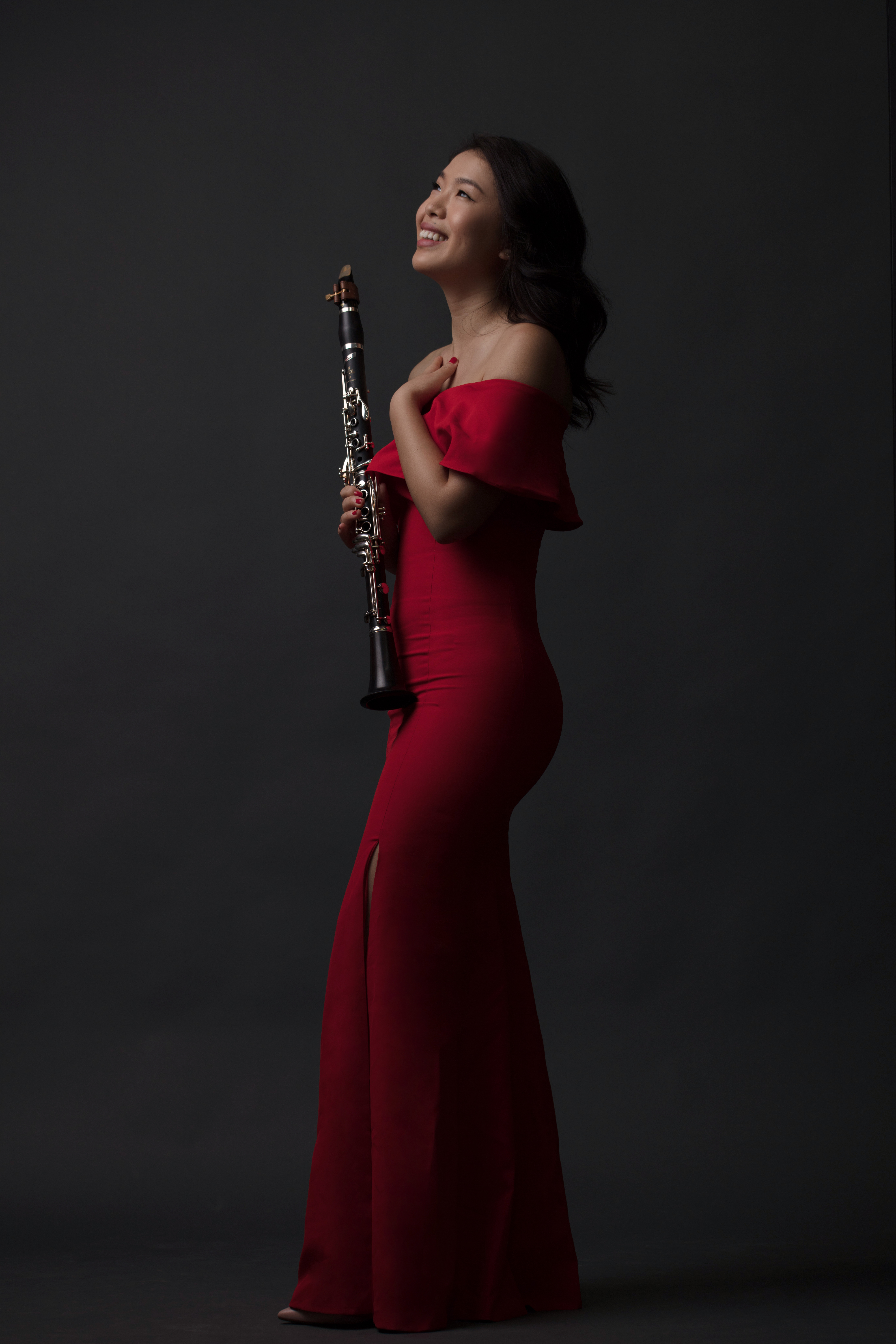 Amy playing clarinet